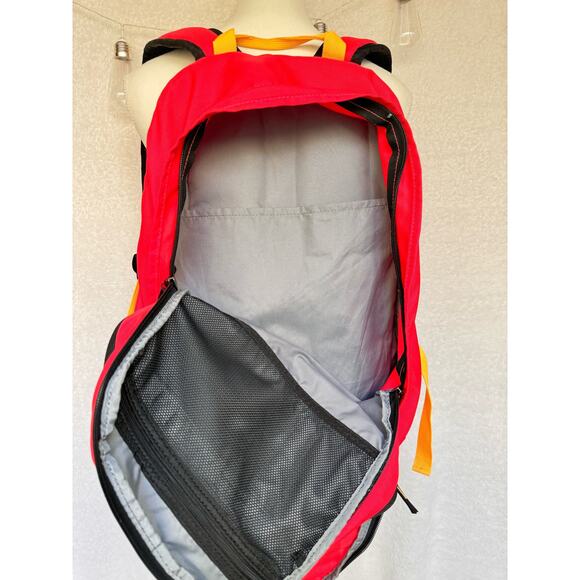 Nike Coral Orange Logo Multi Compartment Large Backpack Bag - Picture 8 of 11